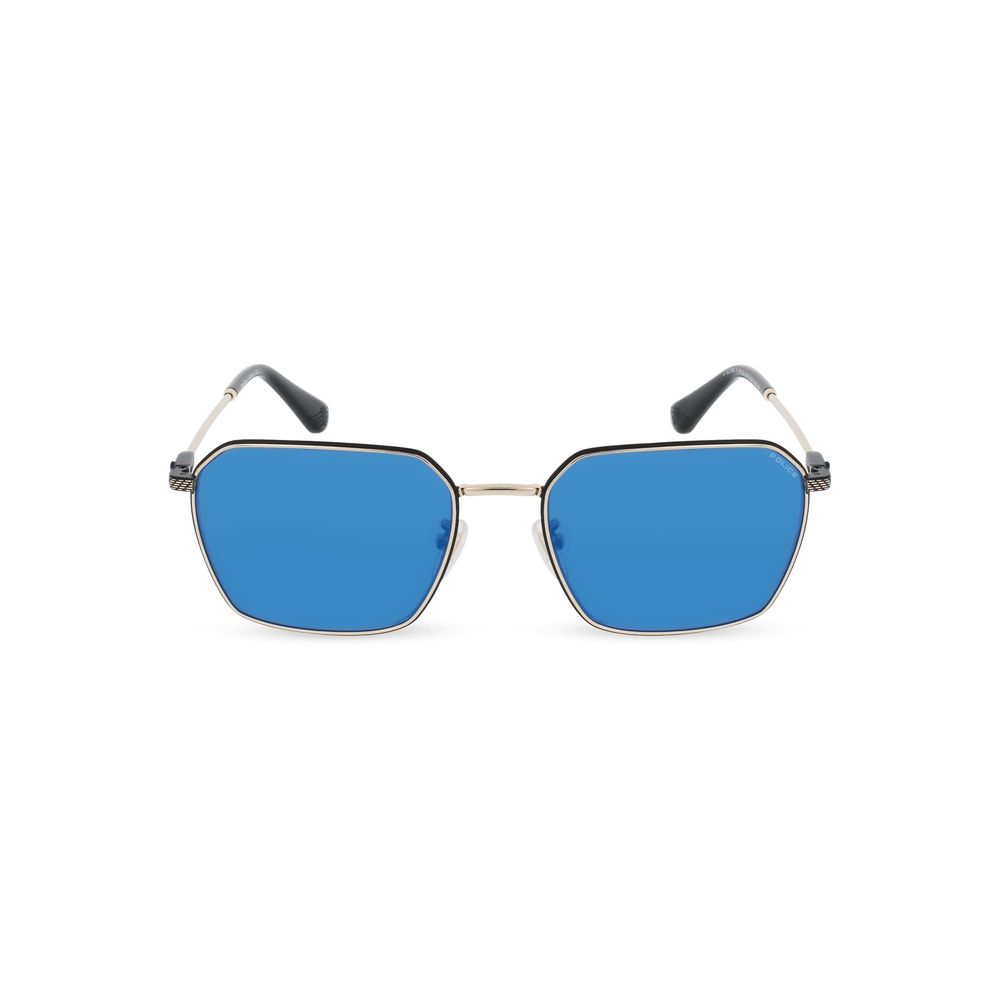 Police Sonnenbrille aus grauem Metall