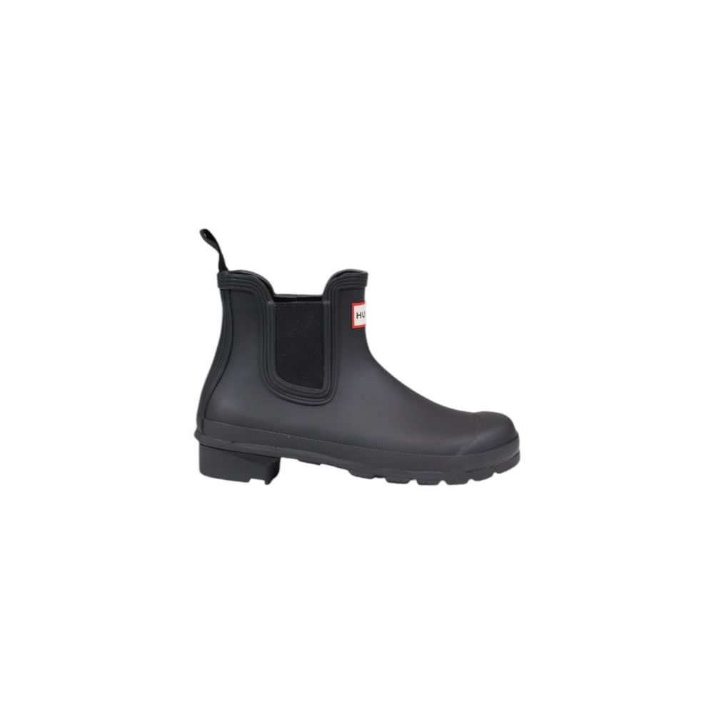 Hunter Black Stiefeletten aus recyceltem Polyester
