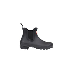 Hunter Black Stiefeletten aus recyceltem Polyester