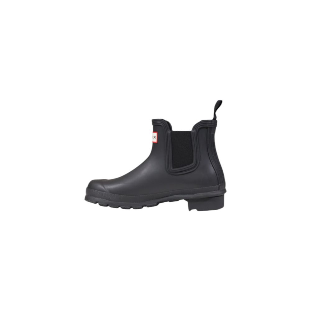 Hunter Black Stiefeletten aus recyceltem Polyester