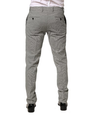 Dolce & Gabbana Gray Cotton Skinny Dress Formal Trouser Pants