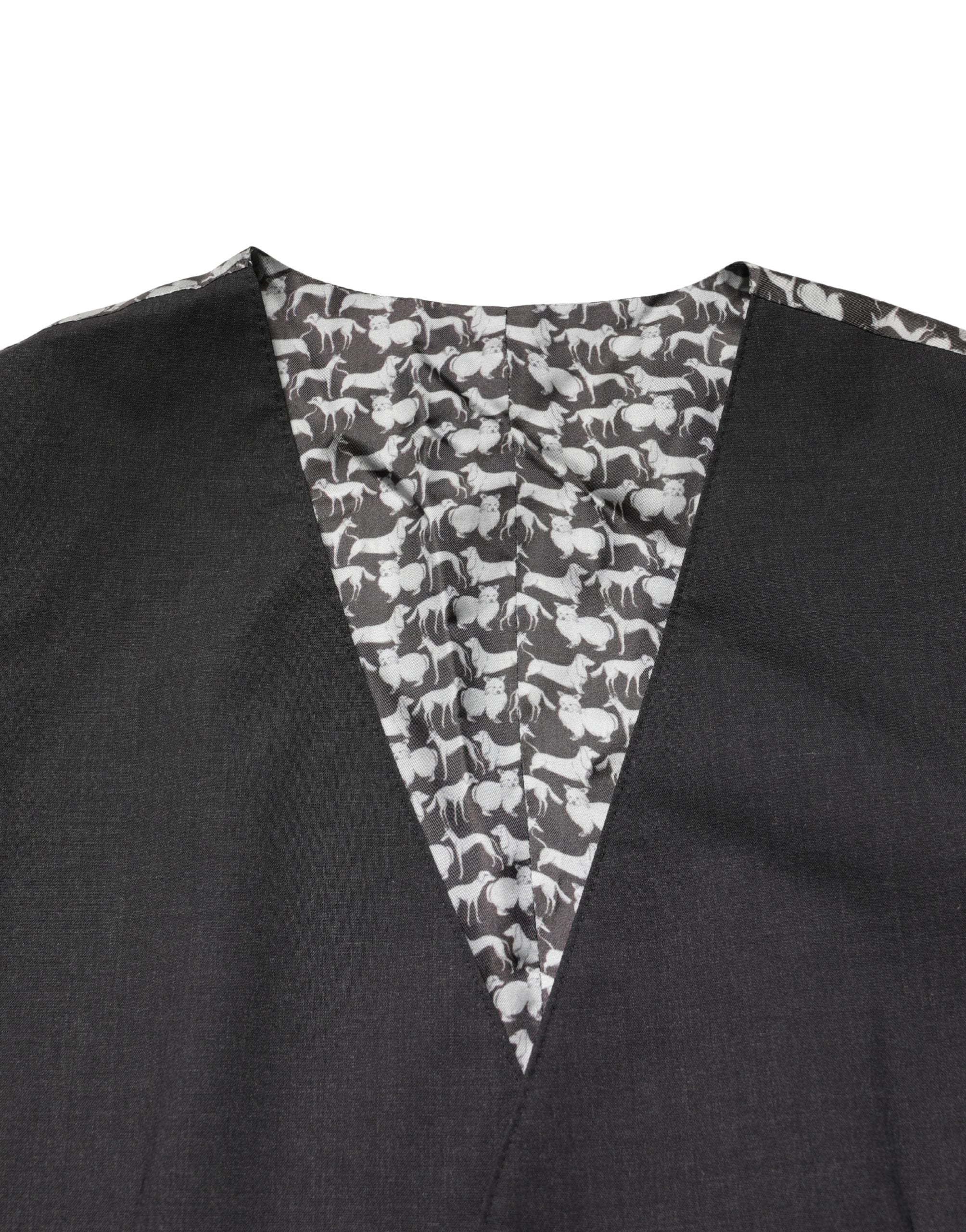 Dolce & Gabbana Schwarze Herrenweste aus Wolle für formelle Anlässe