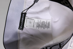 Dolce & Gabbana Weißes Logo Slip Hohe Taille Höschen Unterwäsche