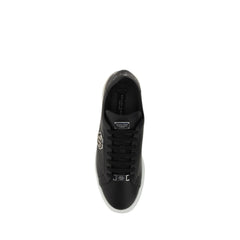Philipp Plein Schwarze Low-Top-Sneaker aus Kalbsleder