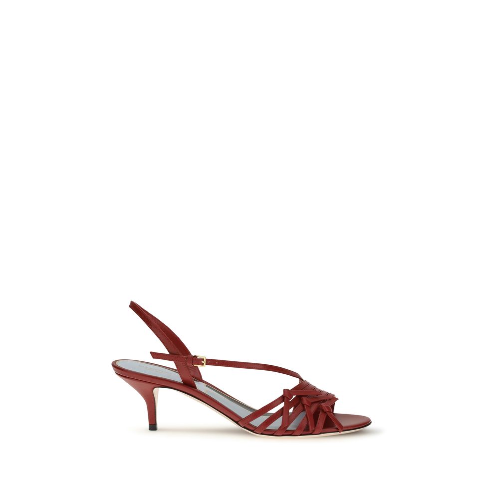 Valentino Garavani Riemchensandalen aus Ziegenleder in Multicolor