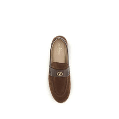 Valentino Garavani Brown Calf Leather Bos Taurus Espadrilles