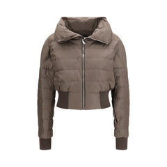 Moncler x Rick Owens Brauner Polyestermantel