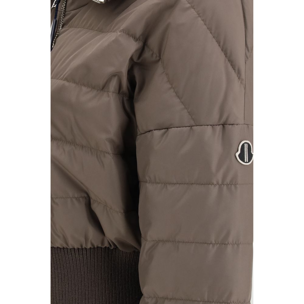 Moncler x Rick Owens Brauner Polyestermantel