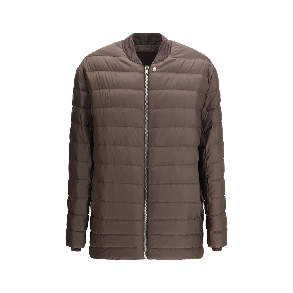 Moncler x Rick Owens Braune Gänsedaunen-Bomberjacke