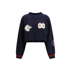 Off-White Blauw Katoenen Sweatshirt