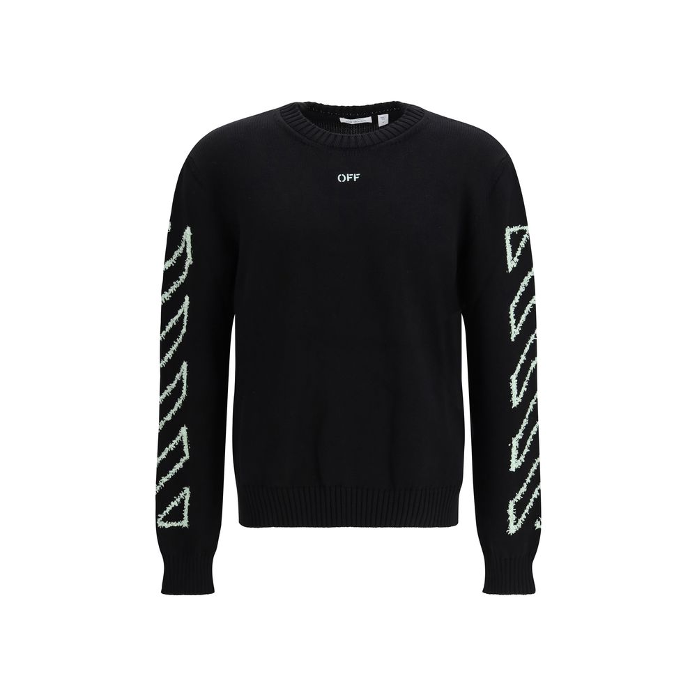 Off-White Schwarzes Baumwoll-Sweatshirt