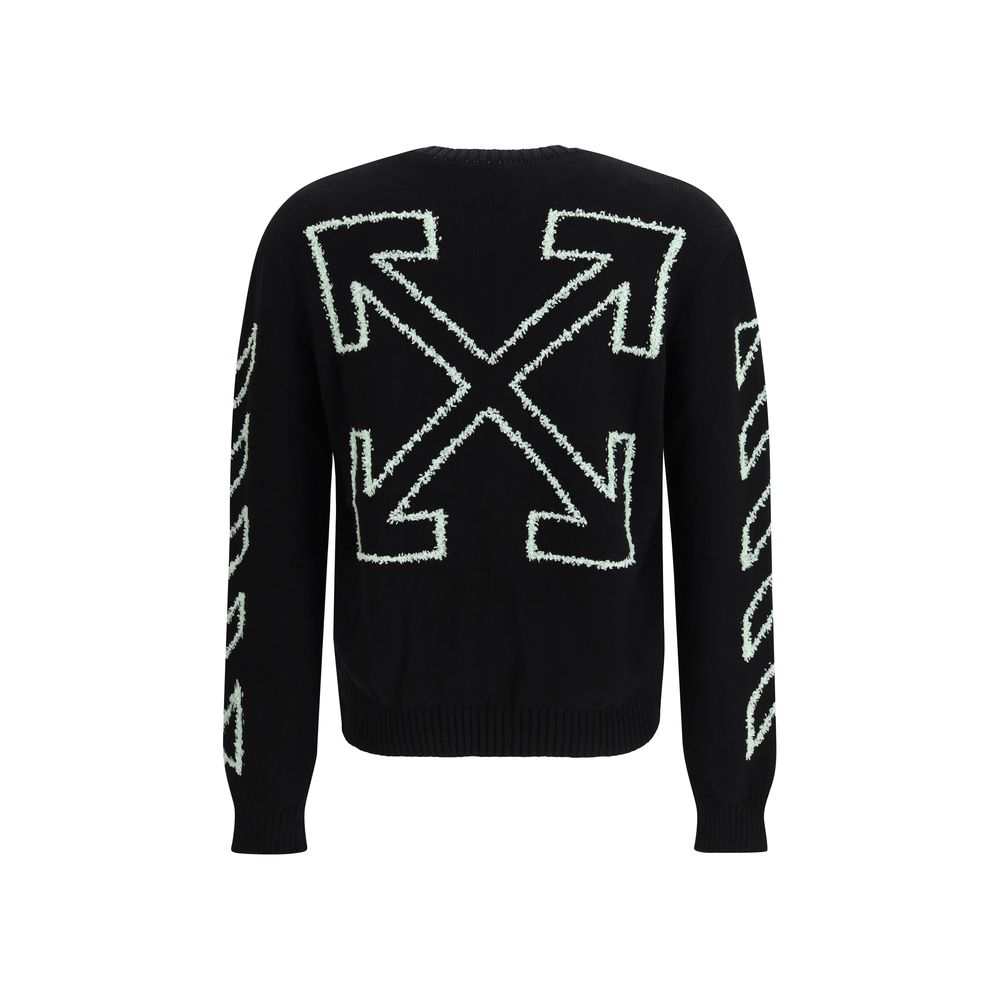 Off-White Schwarzes Baumwoll-Sweatshirt