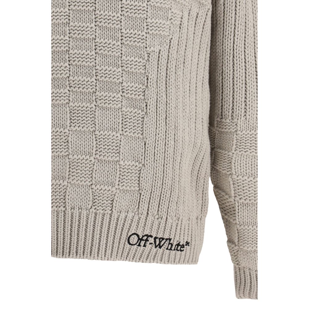 Off-White Beige Katoenen Sweatshirt