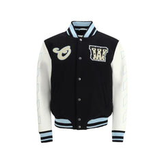 Off-White Black Wool Oves Aries Bomber