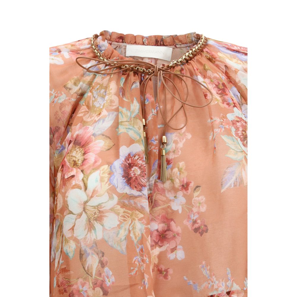 Zimmermann Meerkleurige Katoenen Blouse