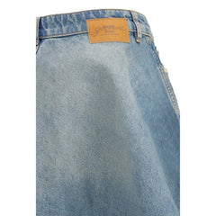 Ganni blauwe denimrok