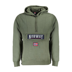 Noorwegen 1963 Verde Katoenen Heren Sweatshirt