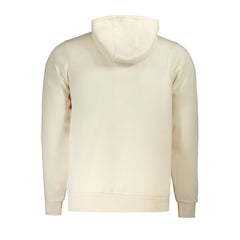 Norwegen 1963 Beigefarbener Herren-Kapuzenpullover aus Baumwolle