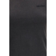 Das ärmellose T-Shirt The Attico aus schwarzer Baumwolle