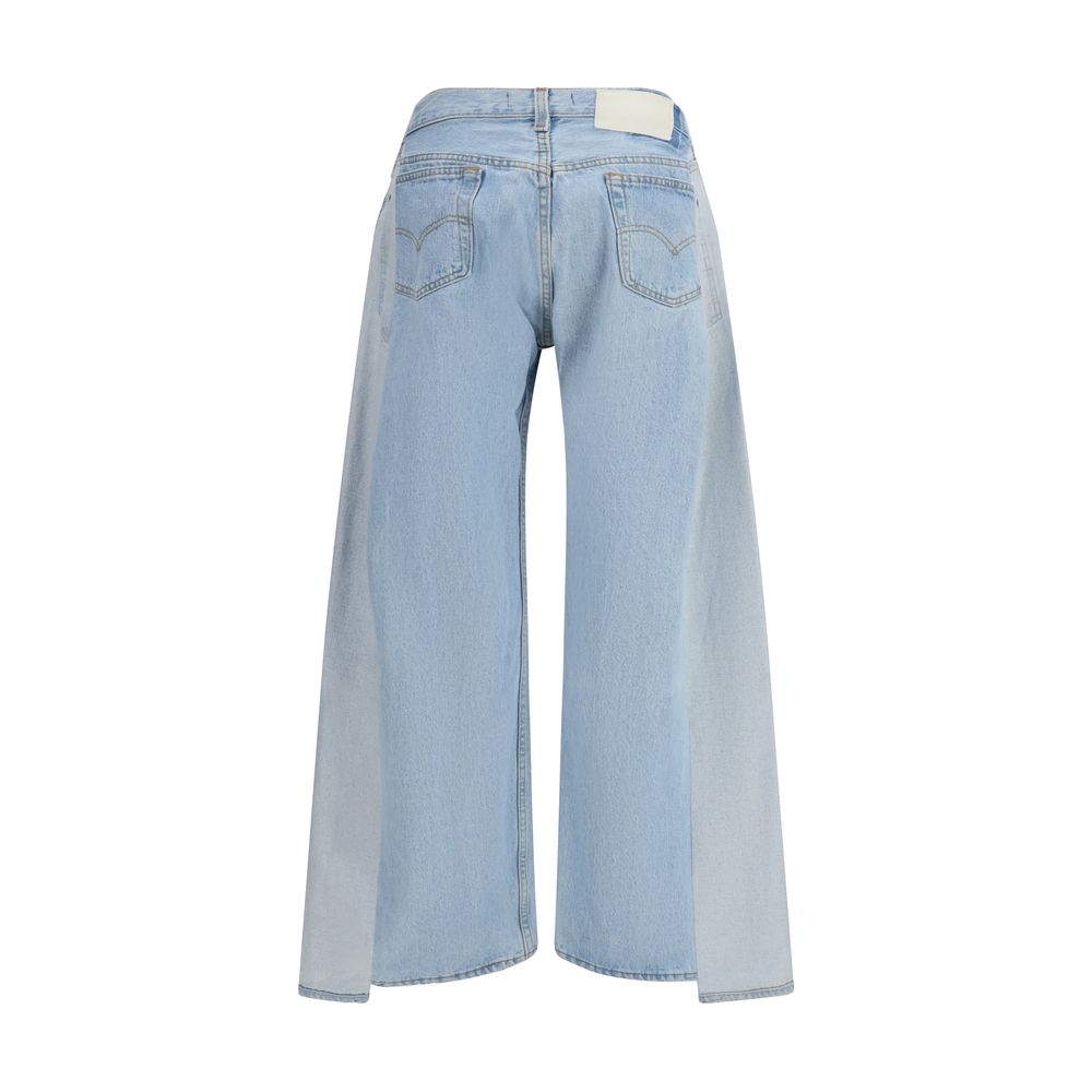 E.L.V. DENIM Blauwe Katoenen Jeans Denim