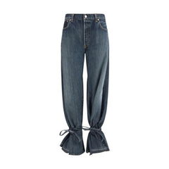 E.L.V. DENIM Grijze Katoenen Jeans Met Rechte Pijpen
