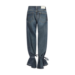 E.L.V. DENIM Grijze Katoenen Jeans Met Rechte Pijpen