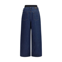 7FOR Blaue Baumwoll-Jeans mit lockerer Passform