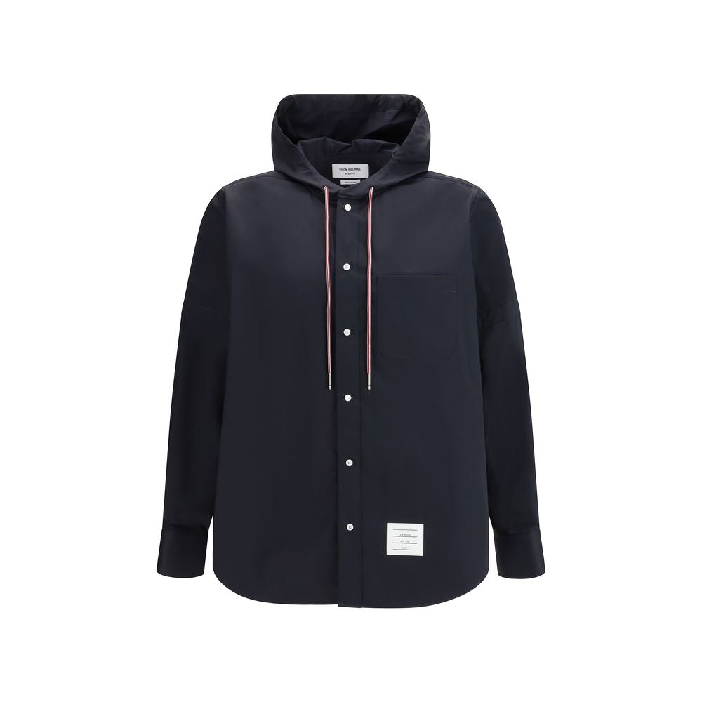 Thom Browne Schwarze Shell-Jacke aus Polyamid