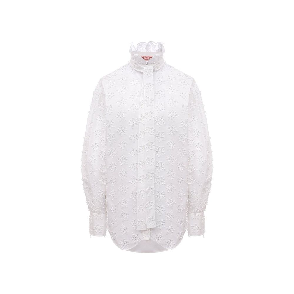 Valentino weiße Baumwollbluse