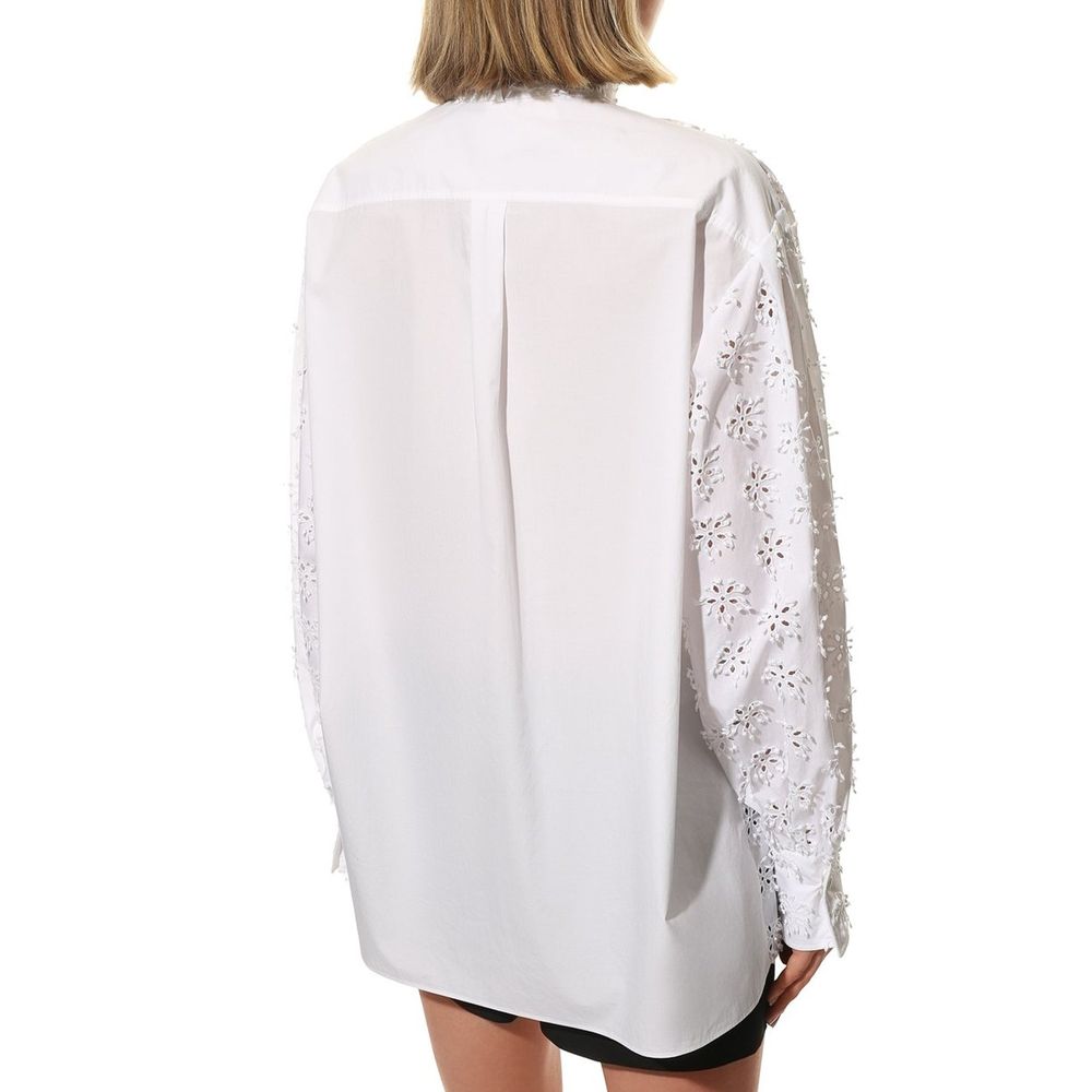 Valentino weiße Baumwollbluse