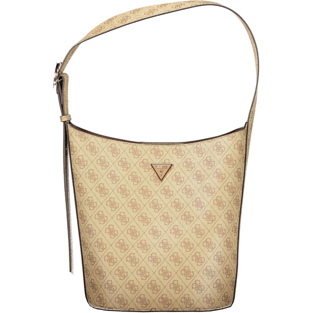 Guess Jeans Beige Polyurethan Damen Handtasche