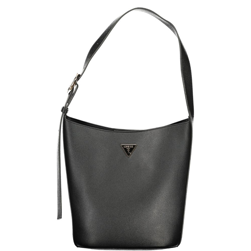 Guess Jeans Damen Handtasche aus schwarzem Polyurethan