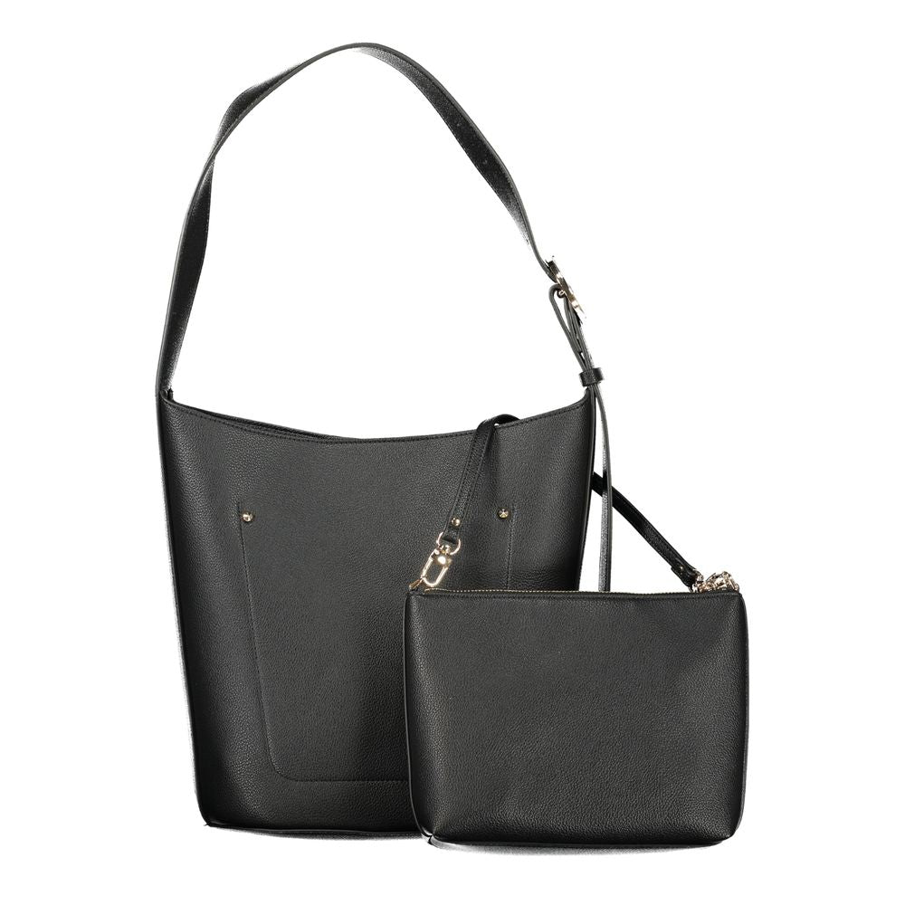 Guess Jeans Damen Handtasche aus schwarzem Polyurethan