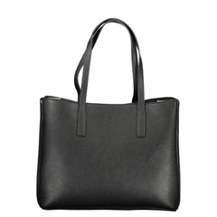 Guess Jeans Schwarze Polyurethan-Damenhandtasche