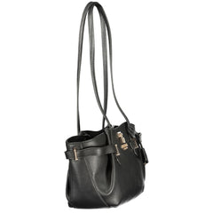 Guess Jeans Nero Polyurethaan Dames Handtas