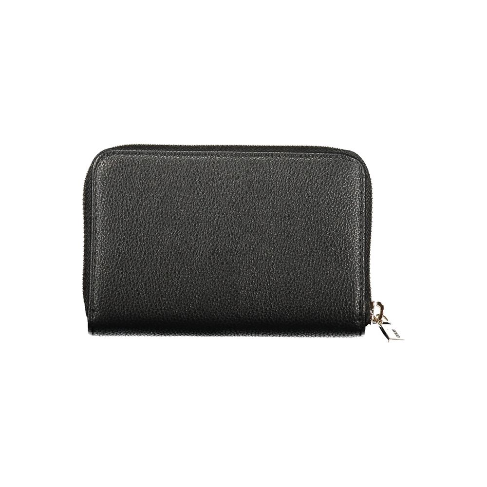 Guess Jeans Nero Polyurethan Damen Portemonnaie