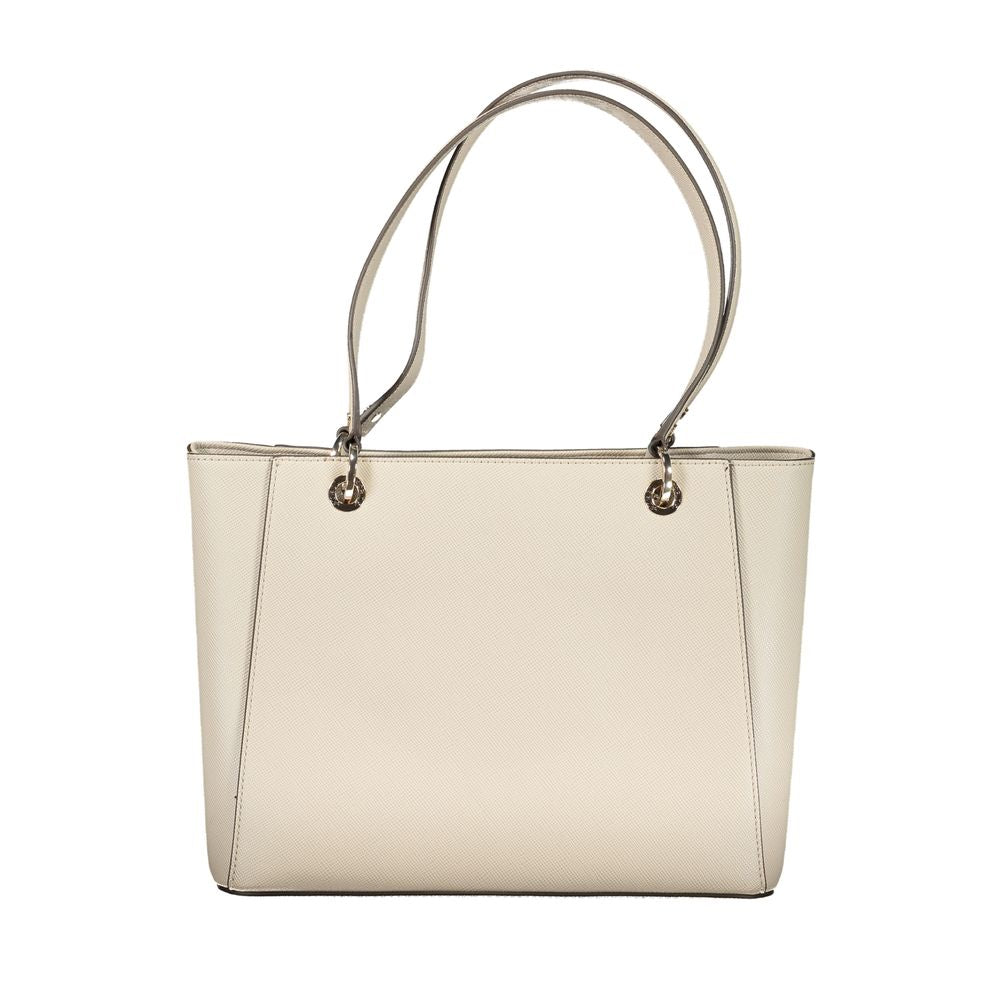 Guess Jeans Beige Polyurethan Damenhandtasche