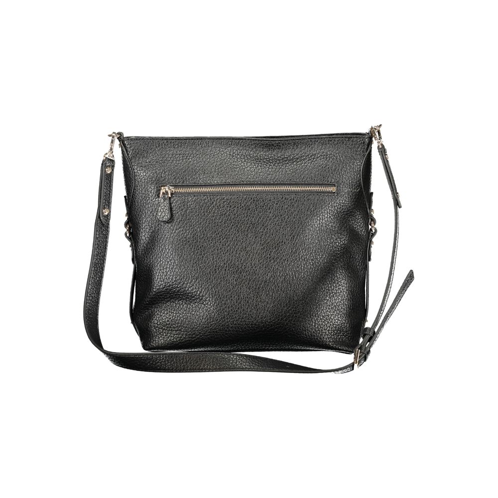 Guess Jeans Schwarze Polyurethan-Damenhandtasche