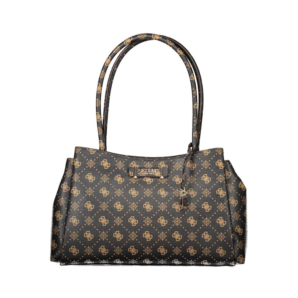 Guess Jeans Braune Polyurethan Damen Handtasche