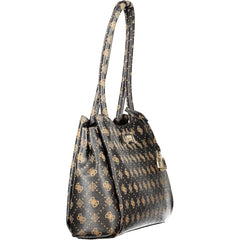 Guess Jeans Braune Polyurethan Damen Handtasche