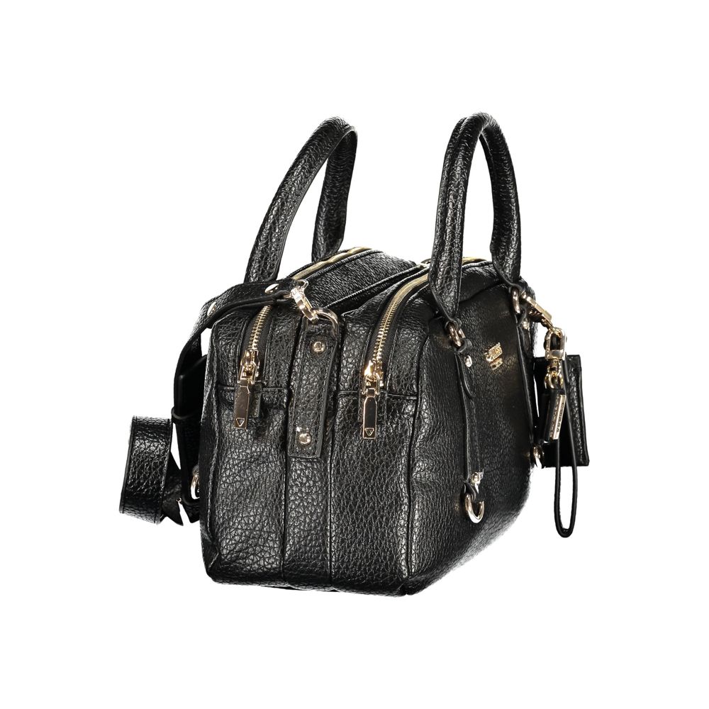 Guess Jeans Damen Handtasche aus schwarzem Polyurethan