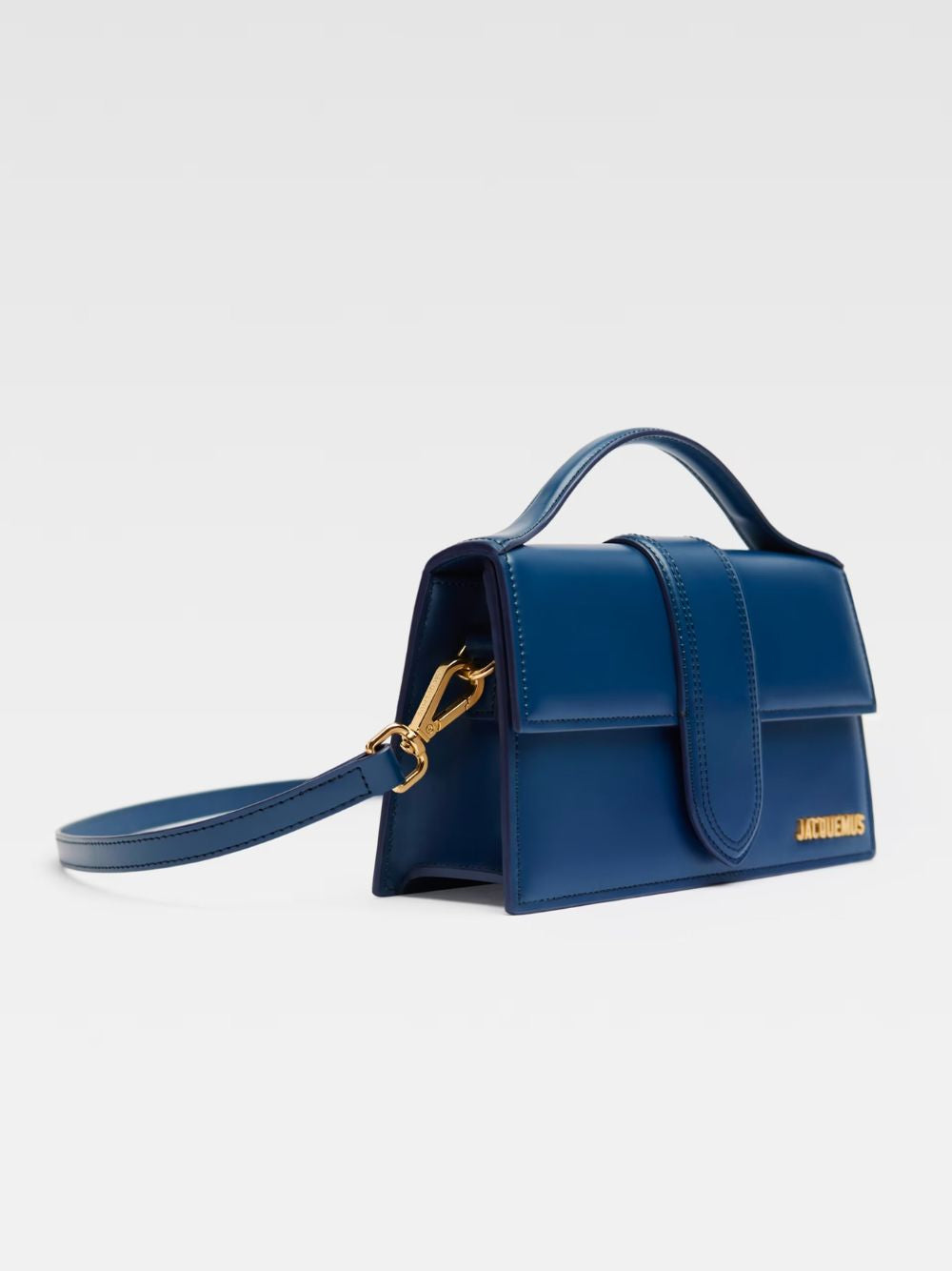 Jacquemus Dunkelblaue Le Grand Bambino Handtasche aus Leder