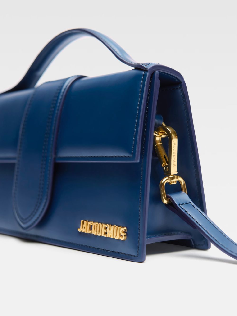 Jacquemus Dunkelblaue Le Grand Bambino Handtasche aus Leder