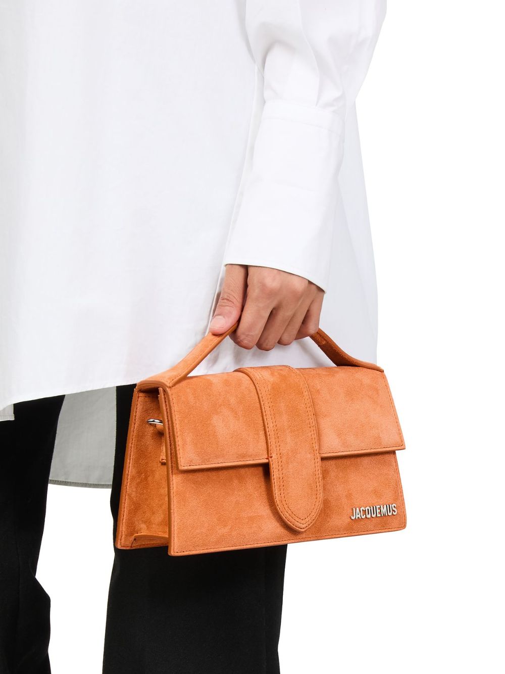Jacquemus Terracotta Leren Le Grand Bambino Handtas