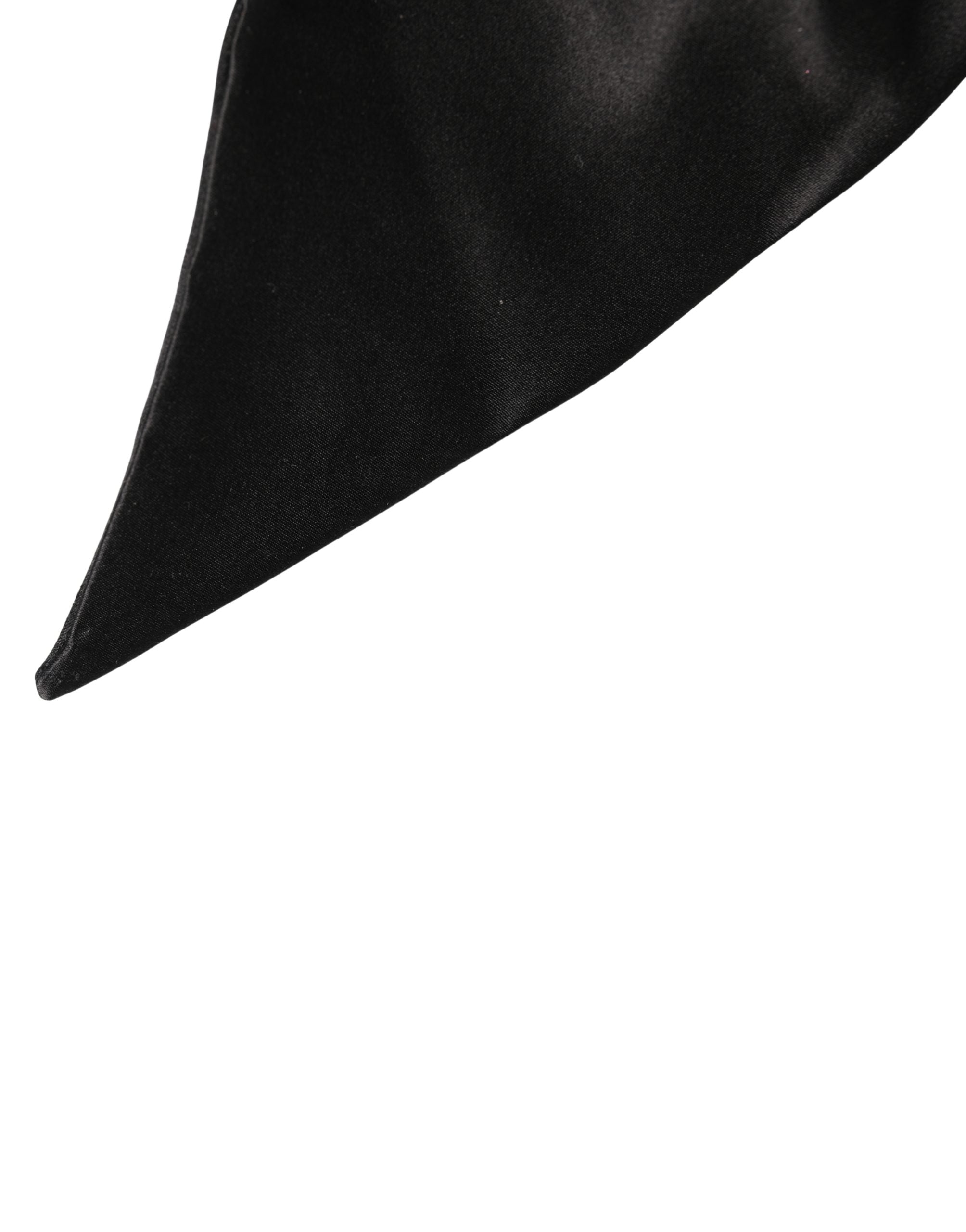 Dolce & Gabbana Schwarzer Seidensatin Schärpe Breiter Taillengürtel für Damen