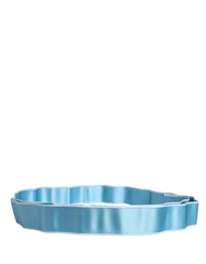 Dolce & Gabbana Light Blue Seidensatin-Taillengürtel für Damen
