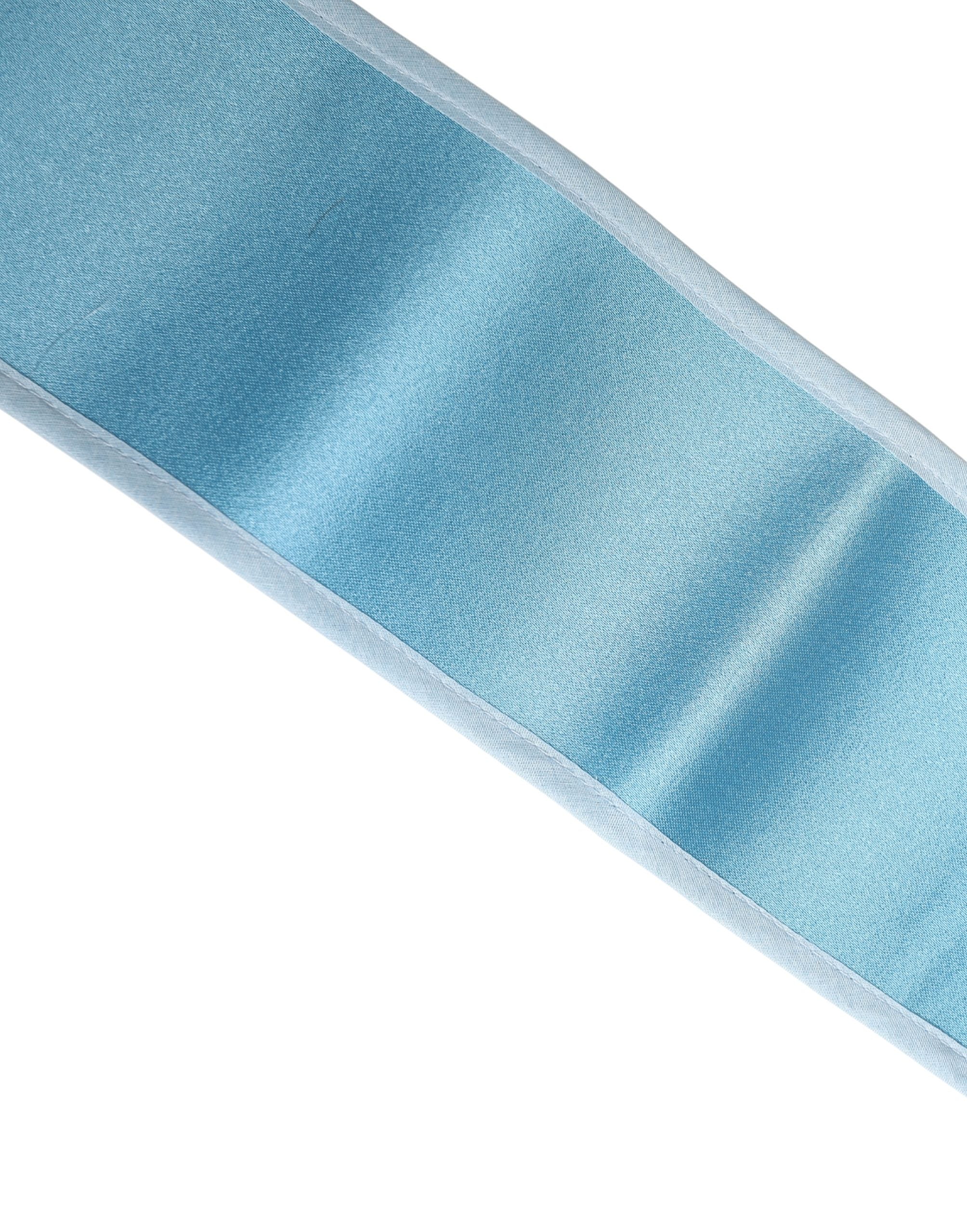 Dolce & Gabbana Light Blue Seidensatin-Taillengürtel für Damen