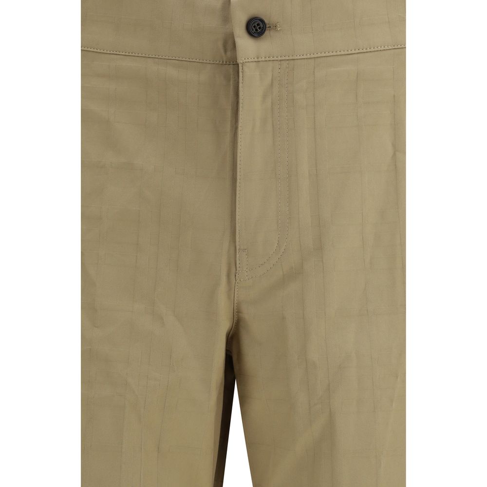 Burberry beige katoenen vrijetijdsbroek