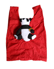 Dolce & Gabbana Heren Rode Polyester Panda Knuffel Ecobag Tote Boodschappentas