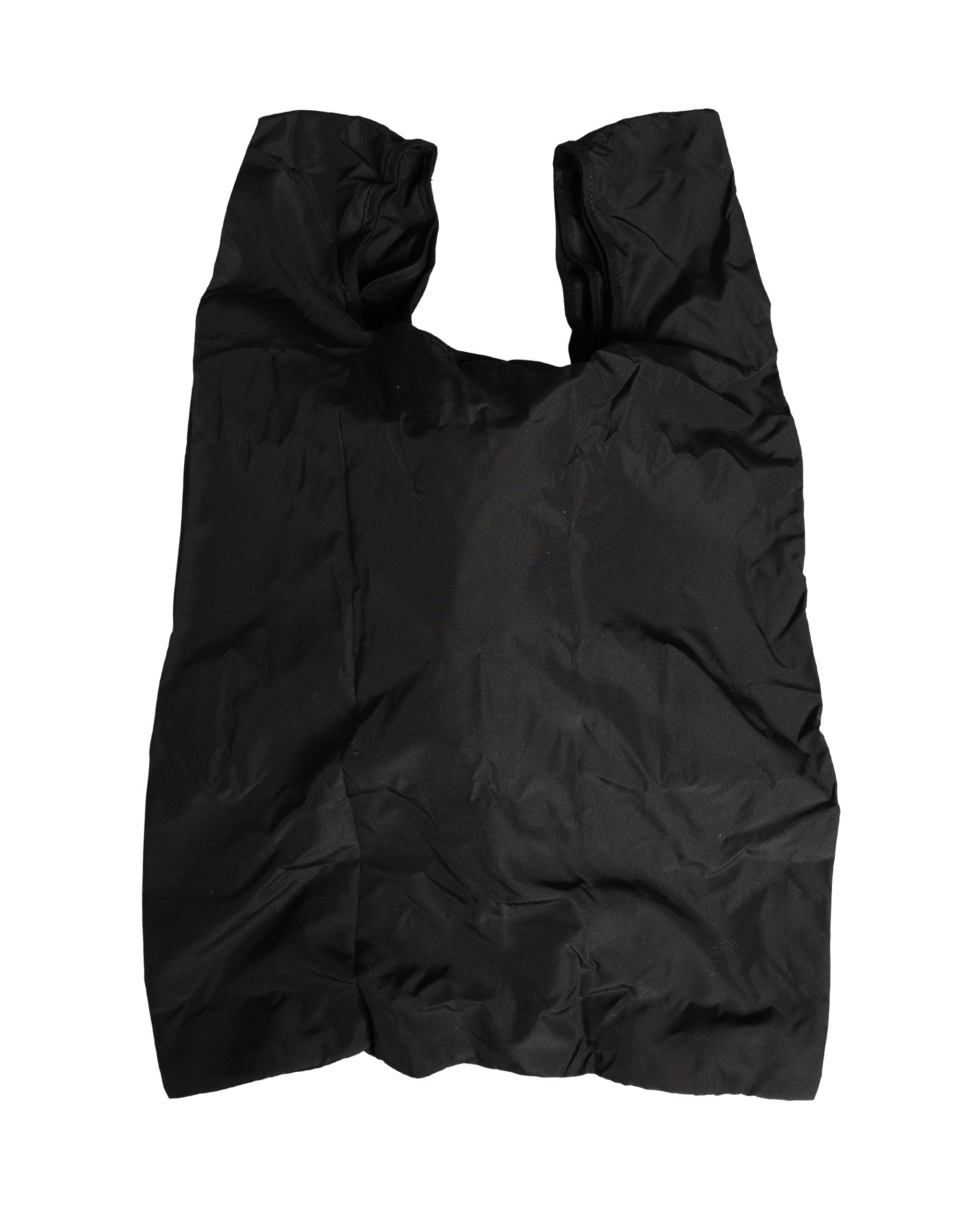 Dolce & Gabbana Herren schwarze Polyester Panda Stofftier-Einkaufstasche